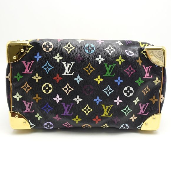 Louis Vuitton Multicolor Speedy 30 Noir Shoulder Bag Black - Picture 4 of 7